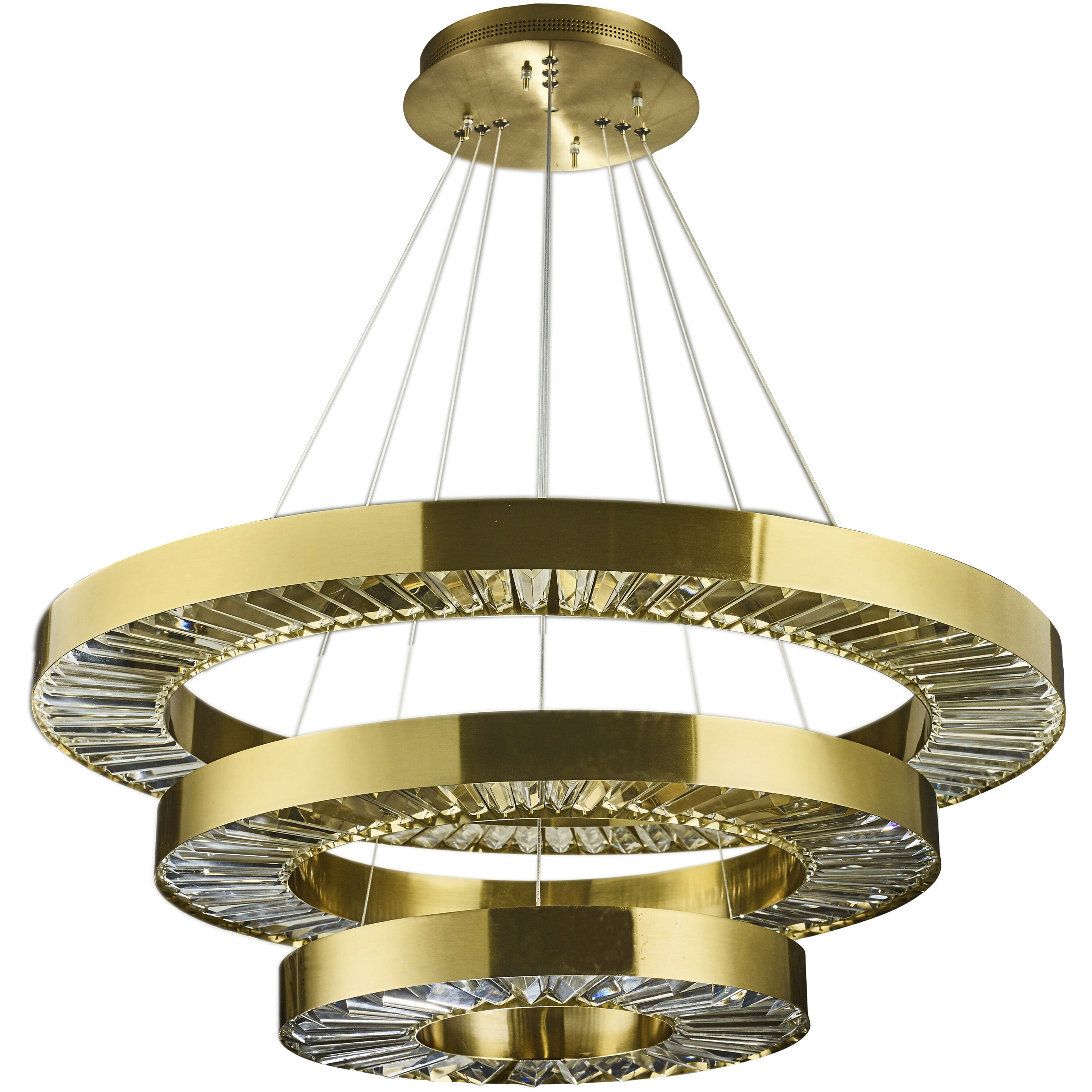 Canada LED 15.75 inch Gold Chandelier Ceiling Light
