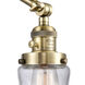 Bellmont 30 inch 60.00 watt Antique Brass Swing Arm Wall Light, Franklin Restoration
