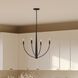 Jheni 4 Light 24 inch Matte Black Chandelier Ceiling Light