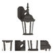 Hamilton 1 Light 13.5 inch Textured Black Mini Outdoor Wall Lantern