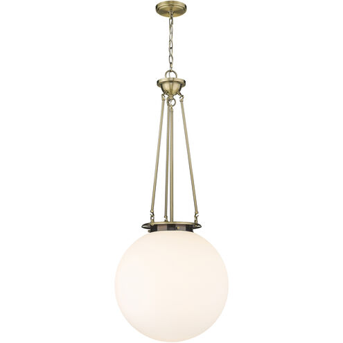 Beacon 1 Light 17.75 inch Antique Brass Pendant Ceiling Light