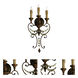 Meriel 3 Light 13 inch Antiqued Sienna Wall Bracket Wall Light