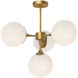 Alora Mood Nouveau 4 Light 26 inch Aged Gold Chandelier Ceiling Light