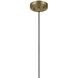 Zailey 1 Light Natural Brass Pendant Ceiling Light