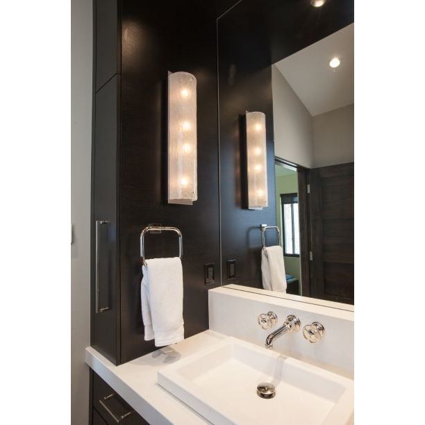 Textured Glass 2 Light 6 inch Burnished Bronze Cover Sconce Wall Light in Rimelight Frosted