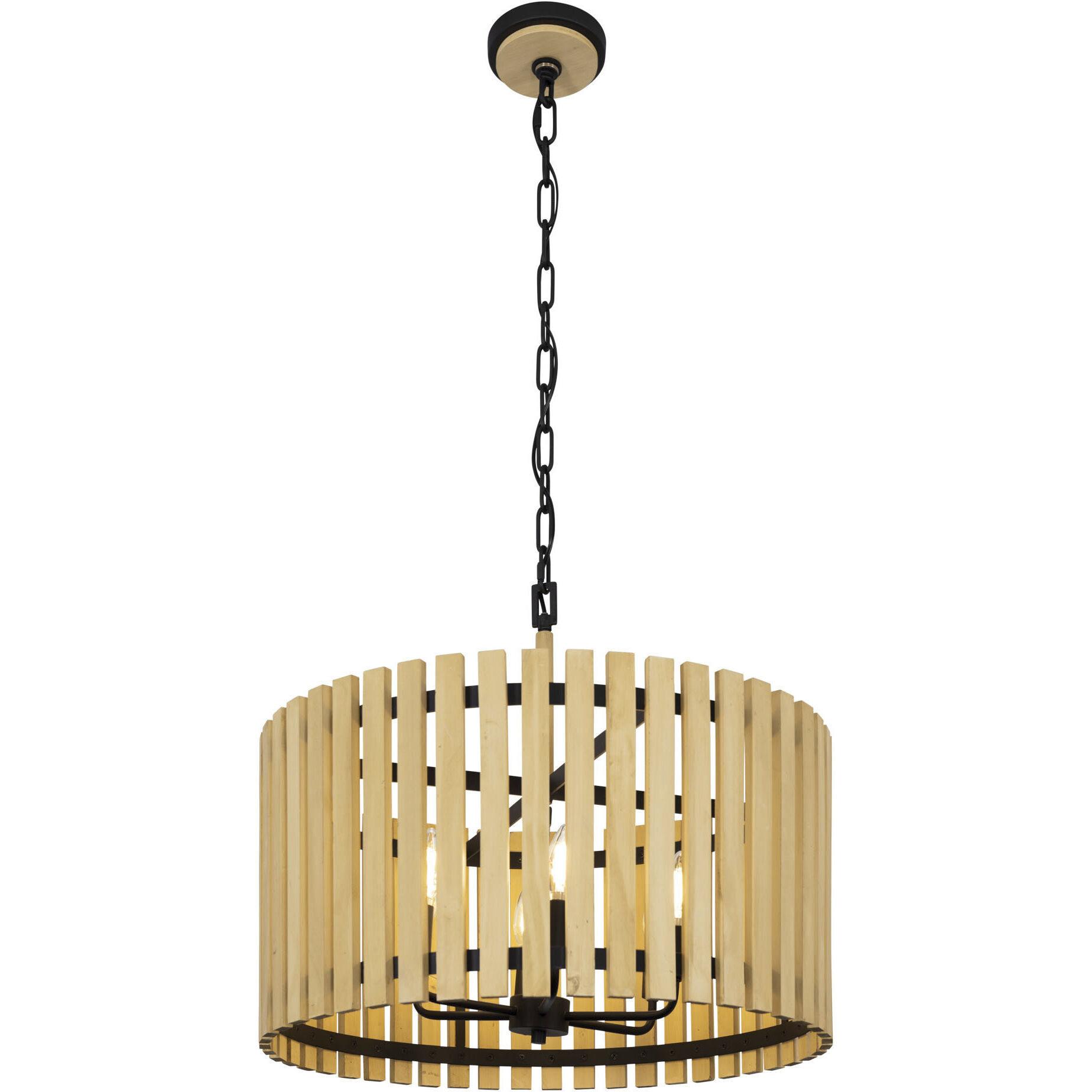 Suratto 6 Light 24 inch Matte Black Pendant Ceiling Light