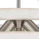 Brigantine 3 Light 18 inch Weathered White with Satin Nickel Chandelier Ceiling Light