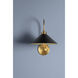 Clivedon 1 Light 12 inch Aged Brass and Distressed Bronze Wall Sconce Wall Light