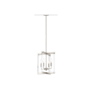 Regent 4 Light 12 inch Polished Nickel with Acrylic Pendant Ceiling Light