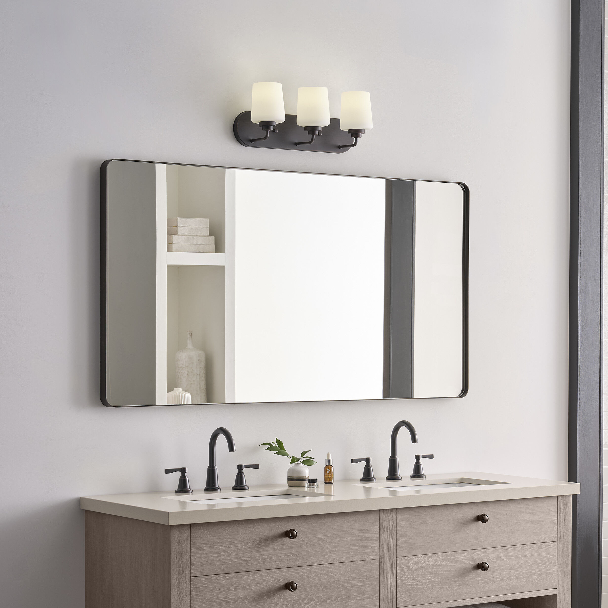 Windom 3 Light 18 inch Bronze Wall Bath Fixture Wall Light in Burnt Sienna