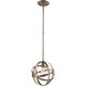 Sphynx 1 Light 10 inch Antique Silver Leaf Pendant Ceiling Light