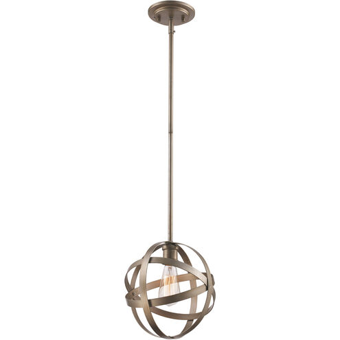 Sphynx 1 Light 10 inch Antique Silver Leaf Pendant Ceiling Light
