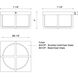 Regalo LED 7.13 inch Black Flush Mount Ceiling Light