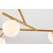 Canada 7 Light 11 inch Brass Chandelier Ceiling Light