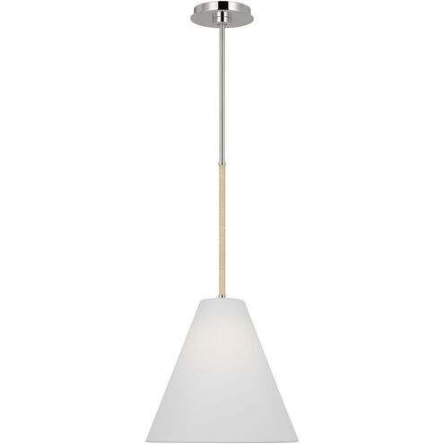 AERIN Remy 1 Light 11 inch Polished Nickel Pendant Ceiling Light
