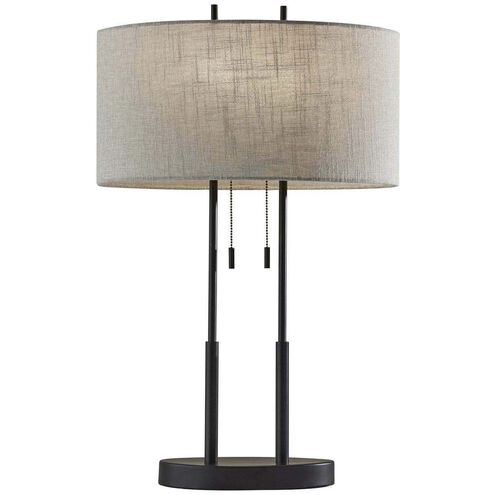 Duet 27 inch 60.00 watt Antique Bronze Table Lamp Portable Light