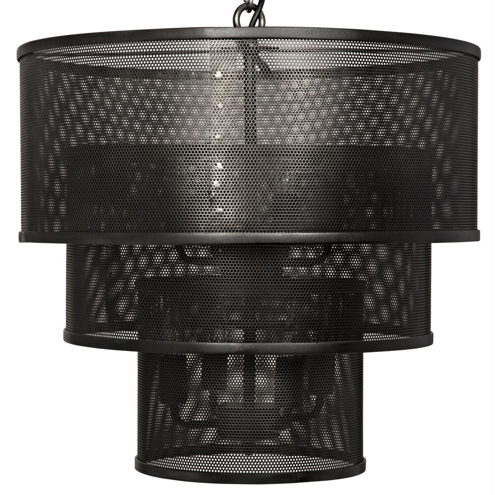 Arena 8 Light 20 inch Matte Black Pendant Ceiling Light