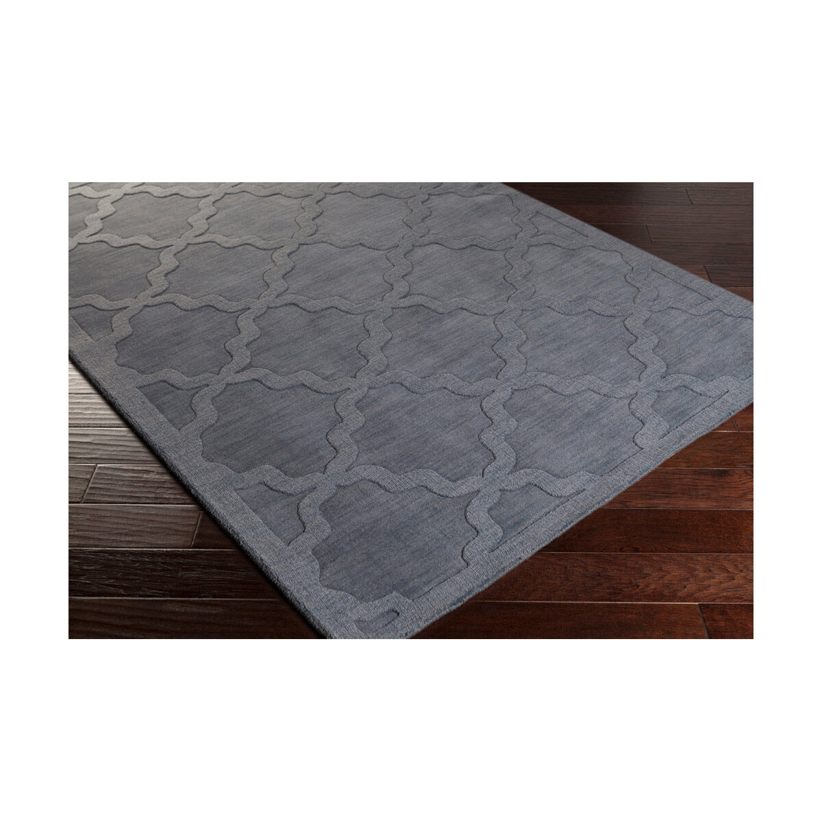 Central Park 93 X 93 inch Gray/Medium Gray Handmade Rug in 8 Ft Round, Round