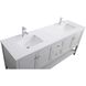 Heath 72 X 21.5 X 35 inch Grey Vanity Sink Set