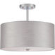 Silvain 3 Light 16 inch Chrome Flush Mount Ceiling Light