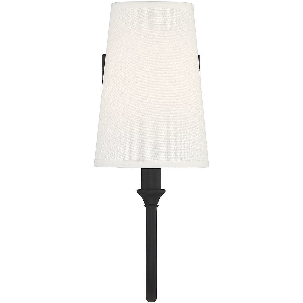 Cameron 1 Light 5 inch Matte Black Wall Sconce Wall Light, Essentials