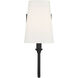 Cameron 1 Light 5 inch Matte Black Wall Sconce Wall Light, Essentials