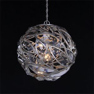 Petaline Sphere 6 Light 26 inch Chandelier Ceiling Light