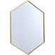 Eternity 34 X 24 inch Brass Wall Mirror