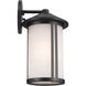 Lombard 1 Light 12.75 inch Black Outdoor Wall Sconce, Medium