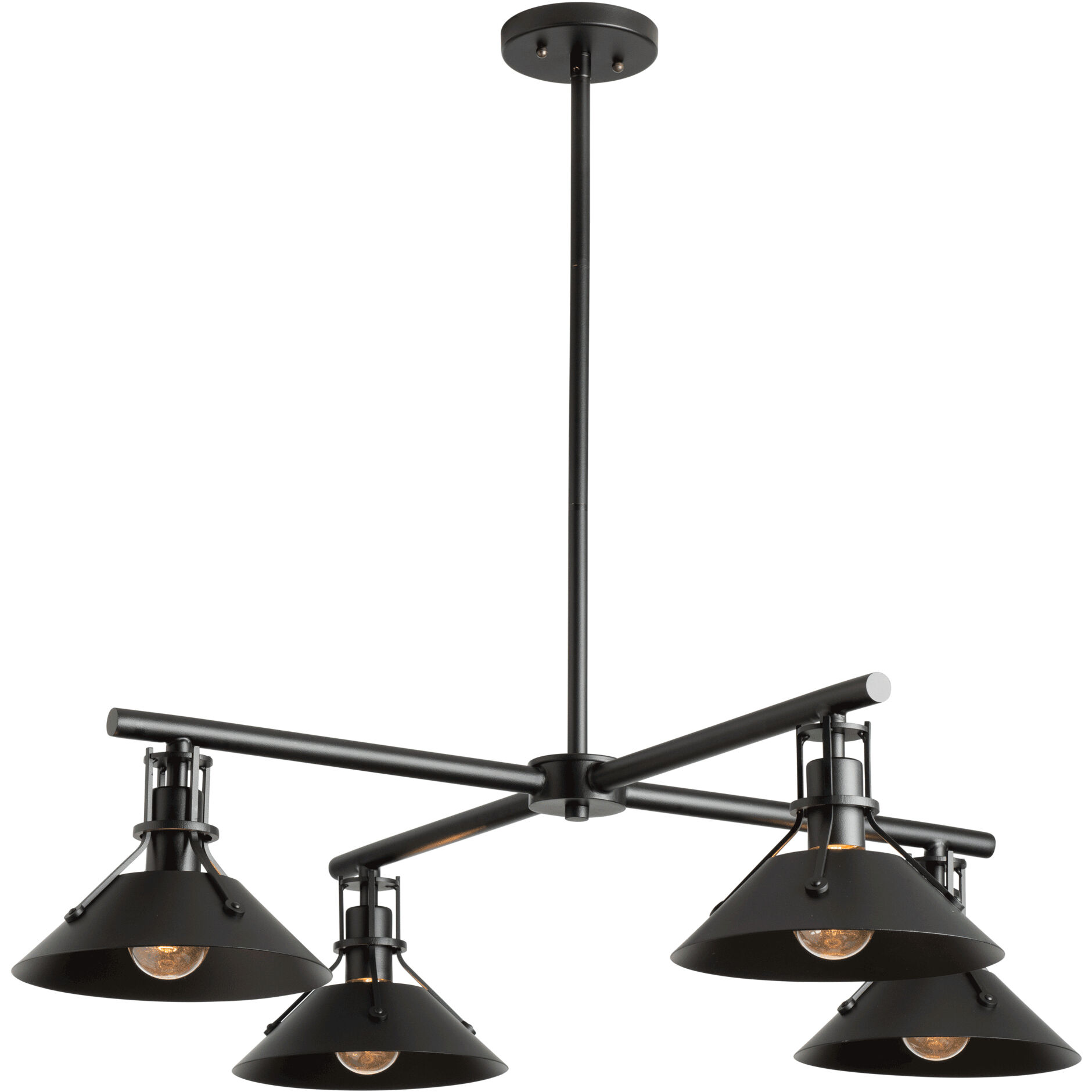 Henry 4 Light 36 inch Coastal Black Outdoor Pendant