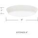 Ryan LED 7.5 inch Simple White Flush Mount Ceiling Light