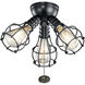 Accessory LED LED Integrated Satin Black Fan Light Kits