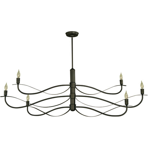 Telluride 6 Light 60 inch Iron Dining Chandelier Ceiling Light