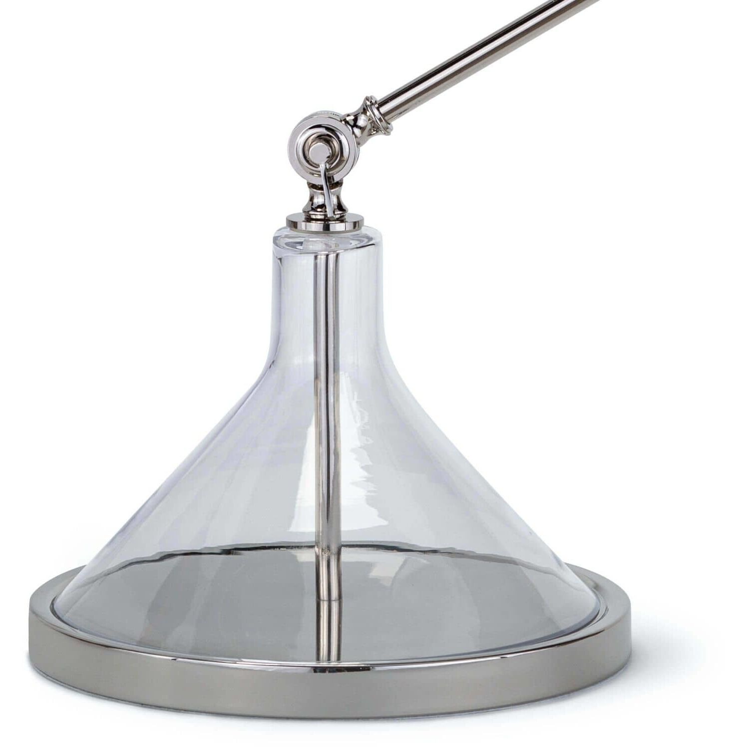 Ibis 39.5 inch 40.00 watt Polished Nickel and White Task Lamp Portable Light