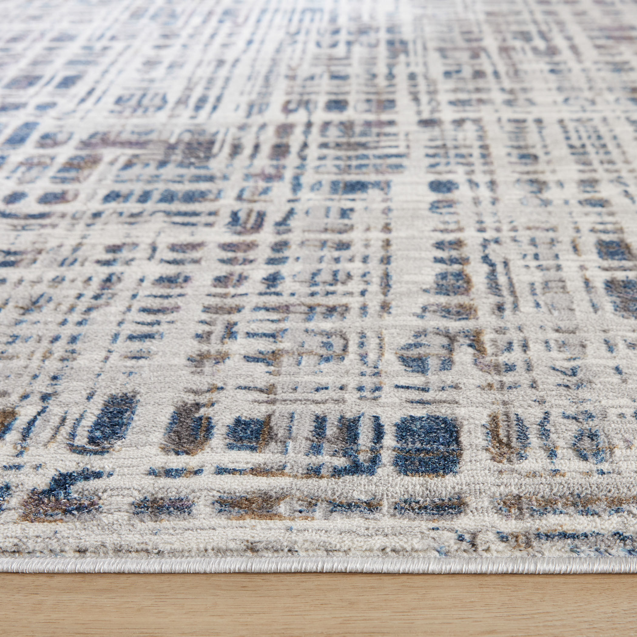 Darica 36 X 24 inch Blue Rug in 2 x 3