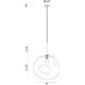 Galactic LED 16 inch Copper Pendant Ceiling Light