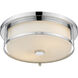 Savannah 3 Light 15.75 inch Chrome Flush Mount Ceiling Light