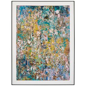 LM Zhou's Drenched in Color 63.5 X 47.5 inch Oils and Original Art