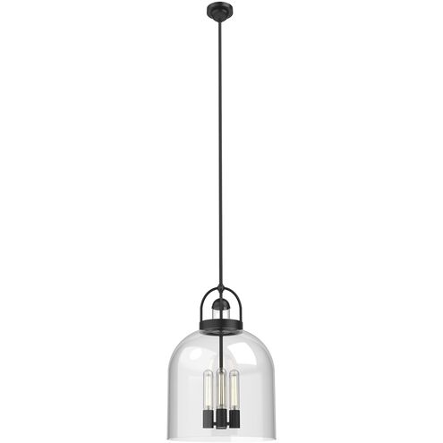 Lancaster 4 Light 21.81 inch Matte Black Down Pendant Ceiling Light