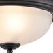 Helena 2 Light 13 inch Black Flush Mount Ceiling Light