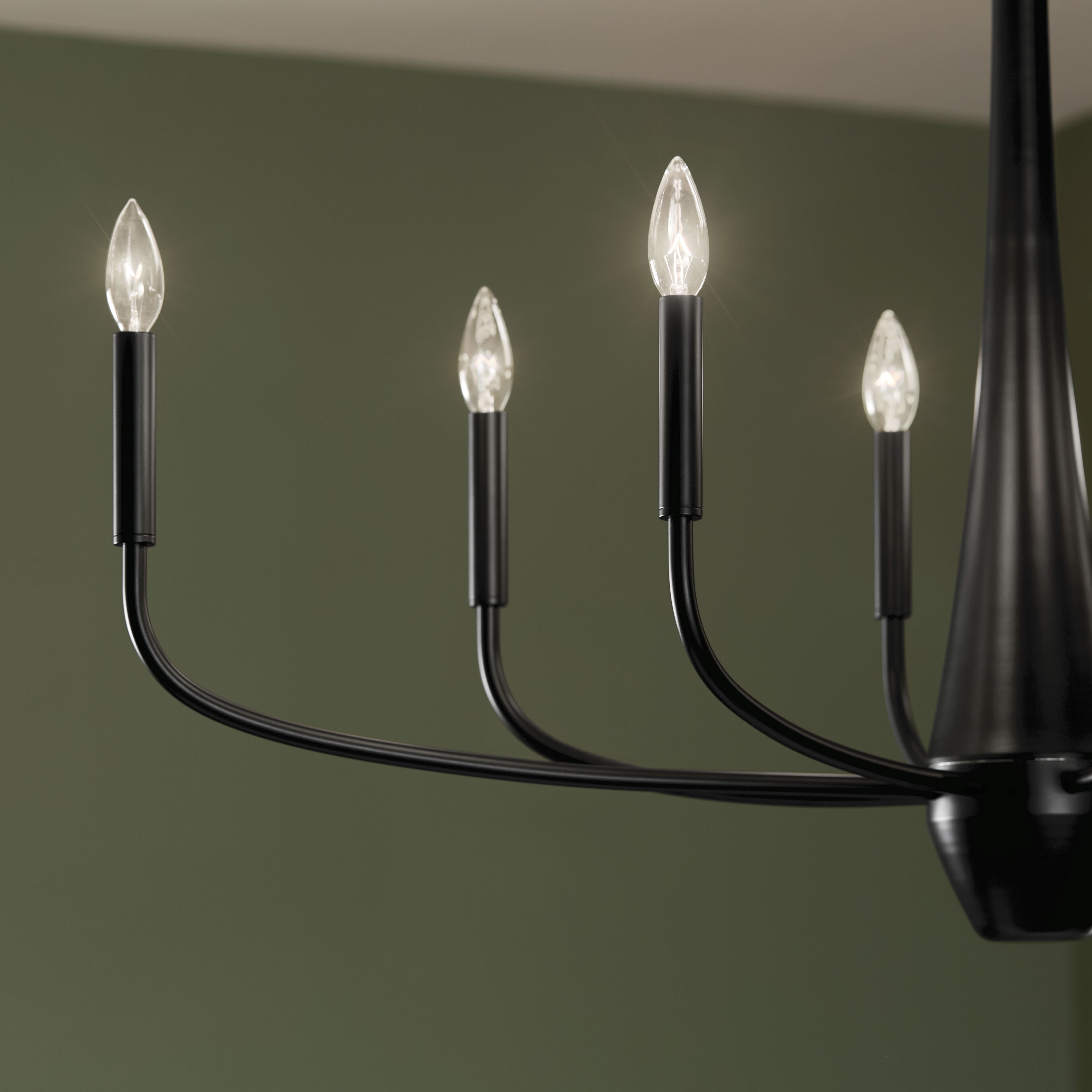 Black oval chandelier hotsell