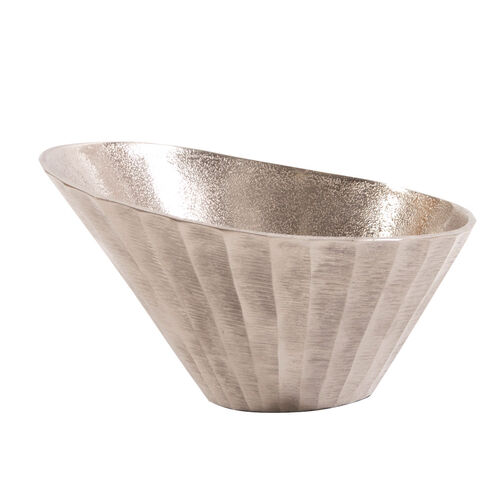 Chiseled Metal 9 X 6 inch Decorative Bowl