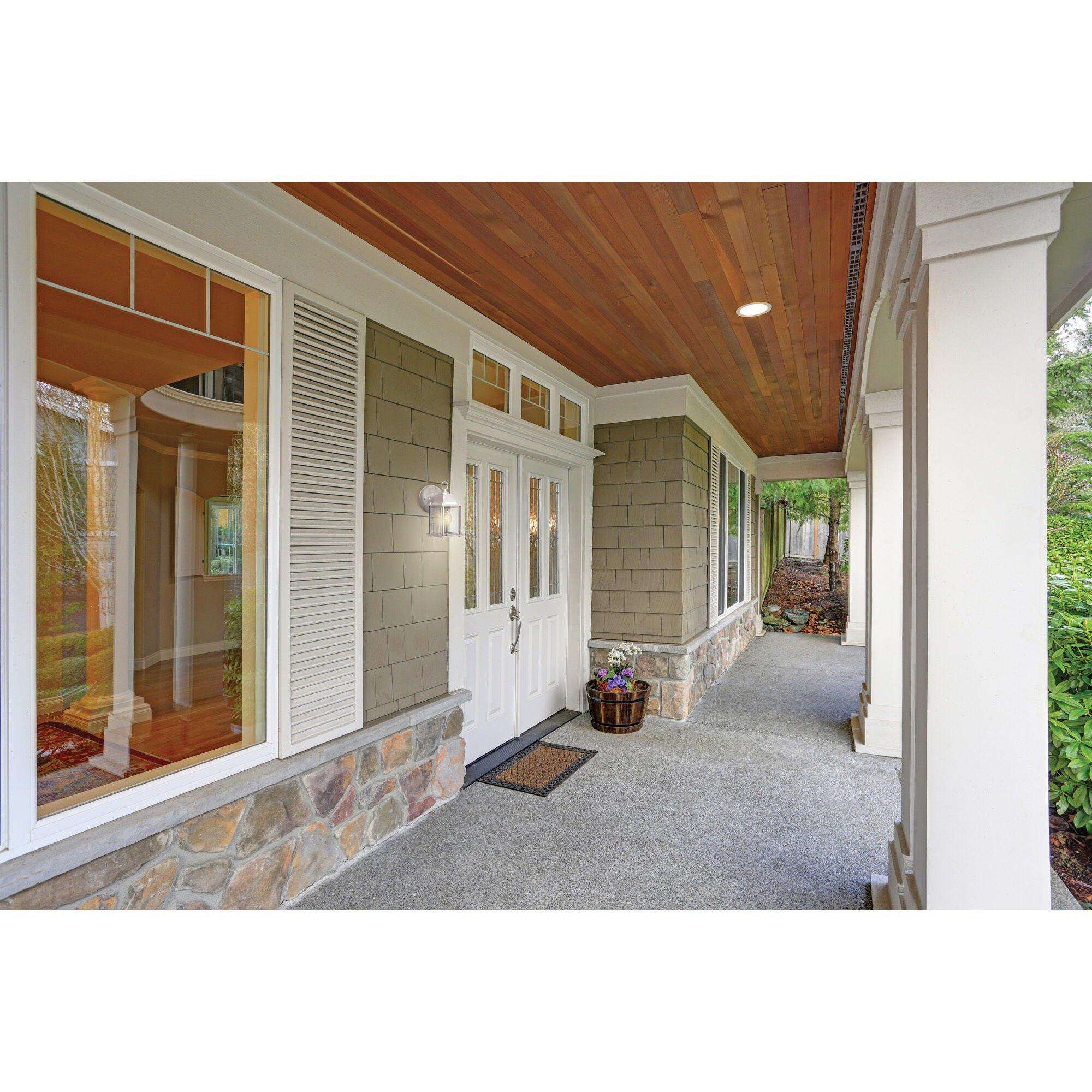 Brentwood 1 Light 9 inch White Outdoor Wall Lantern