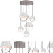 Mavisten Edition Copernica LED 30 inch Pewter Pendant Ceiling Light in White