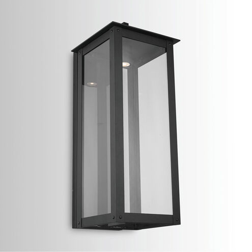 Hunt LED 36 inch Black Outdoor Wall Lantern