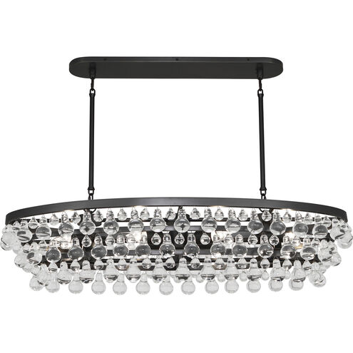 Bling 8 Light 19 inch Deep Patina Bronze Chandelier Ceiling Light
