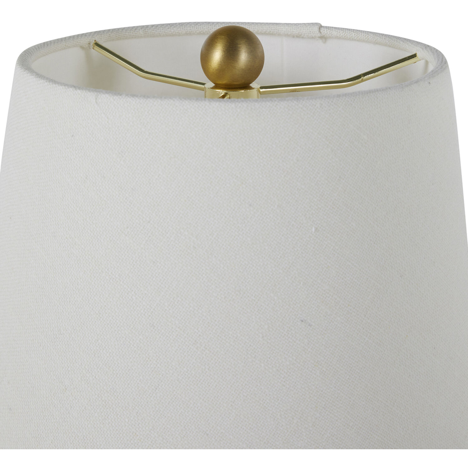 Perry 33 inch Stained Gold / White Linen Table Lamp Portable Light