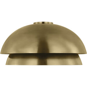 Sean Lavin Shanti LED 20.5 inch Natural Brass Flushmount Ceiling Light