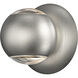 Hemisphere LED 4 inch Natural Anodized Wall Sconce Wall Light