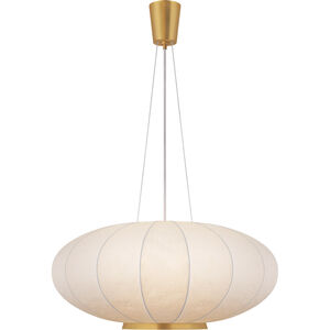 Barbara Barry Moon 1 Light 36 inch Soft Brass Hanging Shade Ceiling Light, Large